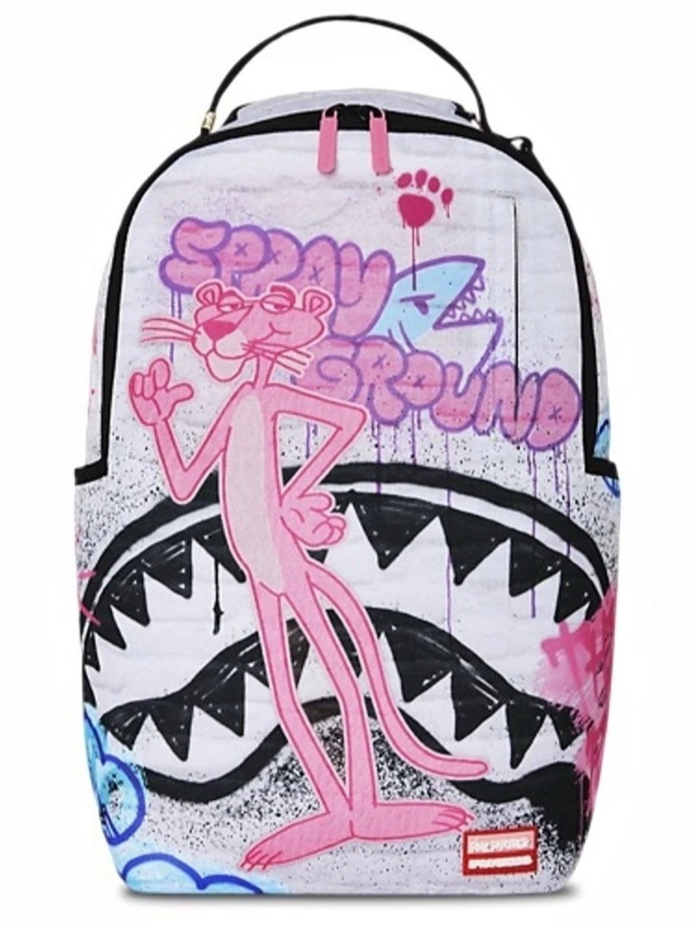 Sprayground Pink Panther Graffiti Backpack Pink Multi 910B9134NSZ Brand New